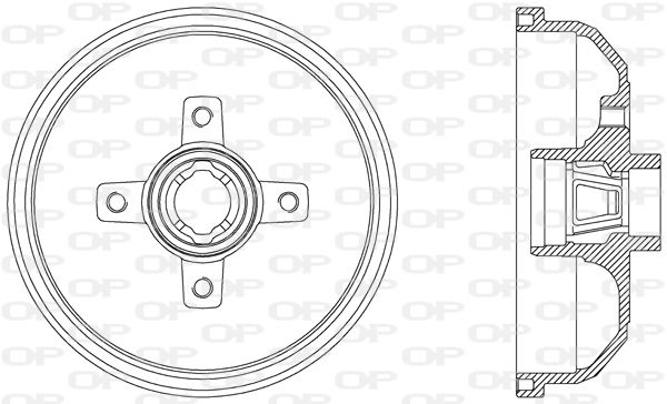 OPEN PARTS Тормозной барабан BAD9019.40